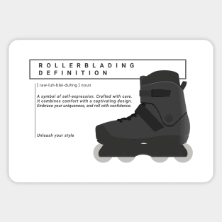 Rollerblading definition - rollerblade Sticker